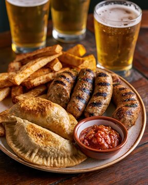 sausage and beer