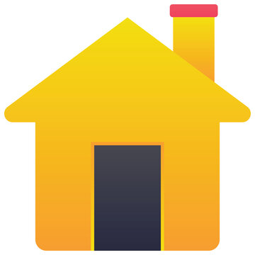 Gradient color illustration for Home