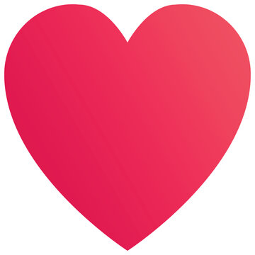 Gradient color illustration for Heart