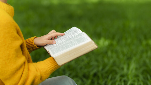 Bible study concept. Praise or hope. Christian faith. spirituality and religion. Peace, hope, Spirituality and religion.