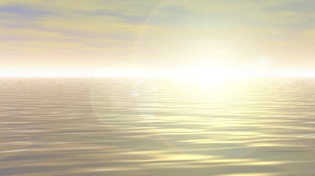 水平線と太陽 CG