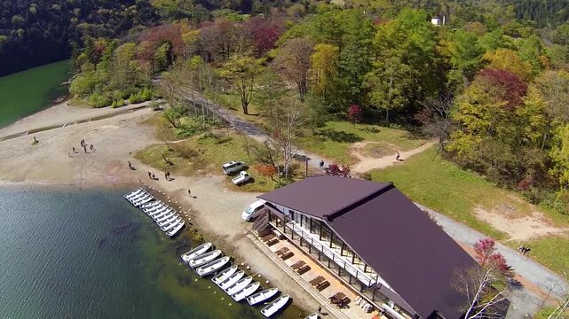 湯ノ湖の俯瞰