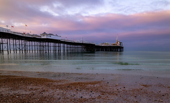 Brighton Pier at dawn.