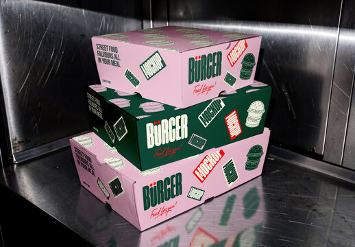 Three Paper Boxes Mockups