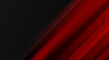 Obraz premium Dynamic Red and Black Diagonal Striped Abstract Background with Modern Graphic Lines and Vibrant Motion Effect for Creative Design Projects