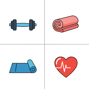 Fitness and wellness equipment for exercise and healthy lifestyle.