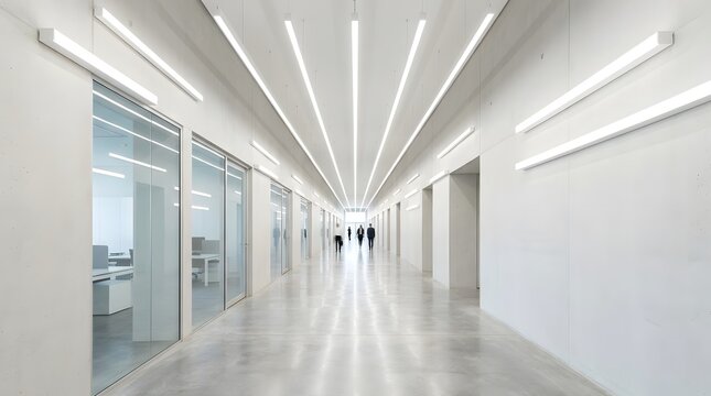 Modern Office Hallway Interior Design