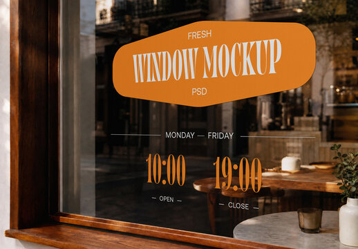 Cafe Storefront PSD Mockup