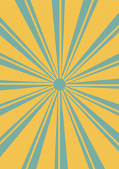 Obraz premium Sunburst Radiating Rays Retro Background