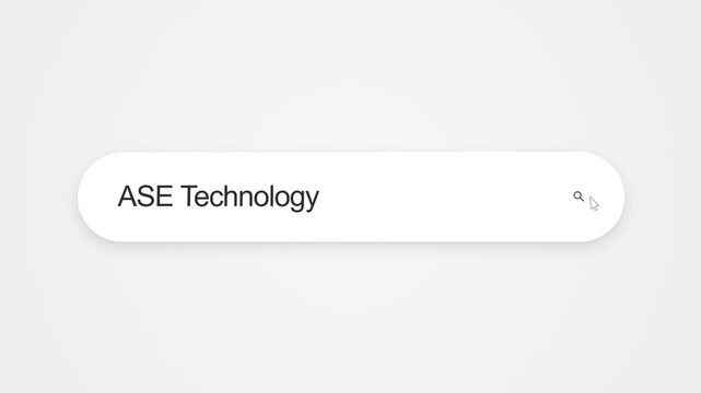 Typing ASE Technology In Internet Browser, Searching For Semiconductor Manufacturing Company Information Online