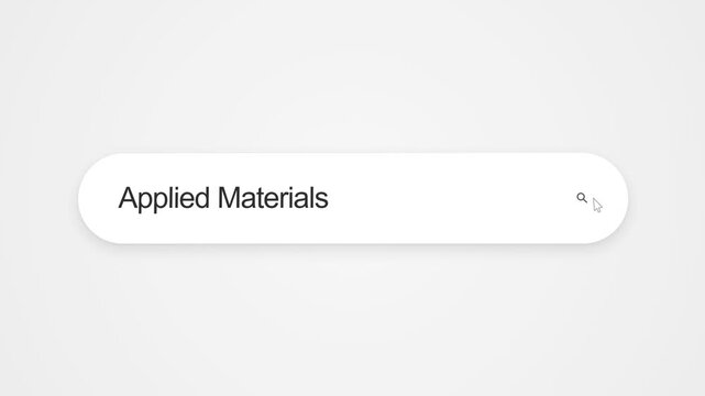 Typing Applied Materials Into Web Browser Search Bar