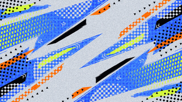 Dynamic Sport Background Design with Modern Geometric Elements and Texture Effects for Posters, Banners, and Branding for Sports, Gaming, or Fitness Events
