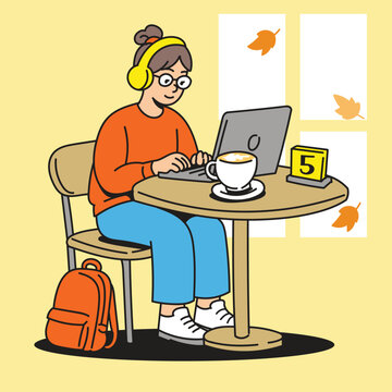 Coffee Work in Autumn