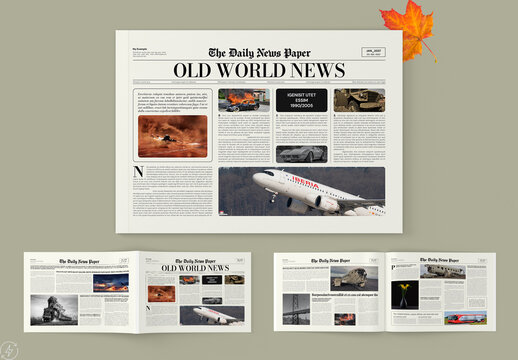 Old Style Newspaper Template