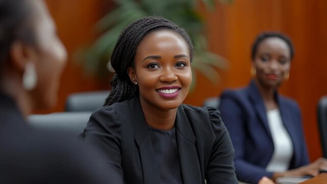 A professional of a happy female executive.