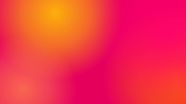 Abstract bright pink and orange blurred gradient background. This soft colorful seamless motion graphic loop is perfect for creative modern presentations and aesthetic design backdrops.