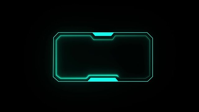 Abstract technology Hud frame background. Computer interface Hud motion texture. futuristic pattern for modern . Technology HUD Loop Animation. Frame border element 4K video animation