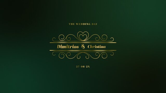 Cinematic Wedding Title