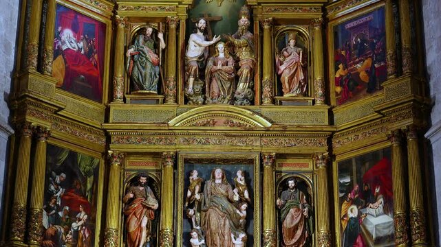 Church of Santa Mar&iacute;a la Real in the city of Aranda de Duero. Ribera del Duero region. Burgos. Castile and Le&oacute;n. Spain. Europe