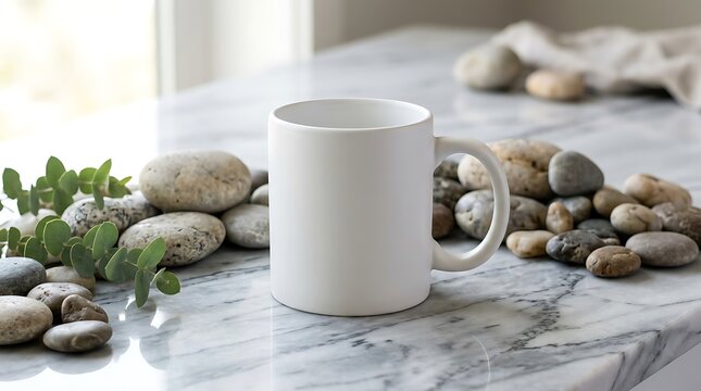 White ceramic mortar bowl with fresh herbs and spices.