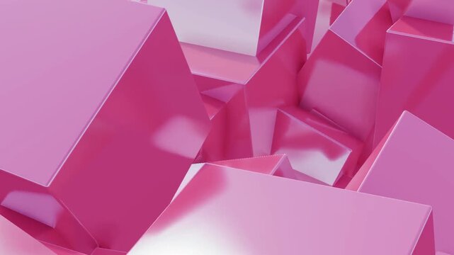 abstract pink background with cubes