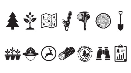 Astronomy and space science icons set, 15 black vector symbols for astrophysics and stargazing, telescope and observatory research graphics © Anika
