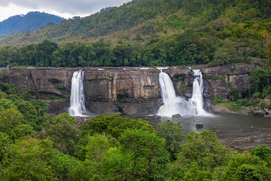 The Morning view of Gorgeous waterFall, is the largest waterfall in Kerala India.