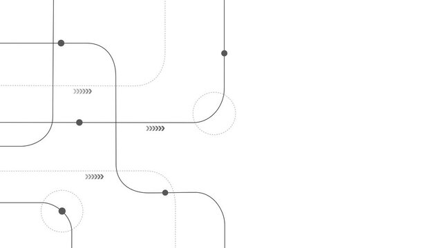 Abstract geometric Circuit connect lines and dots.Simple technology graphic background.Illustration Vector design Network technology and Connection concept