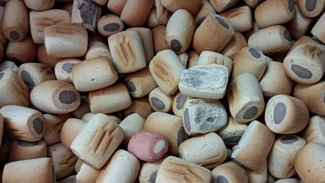 close up of dry animal food