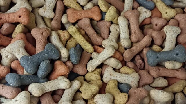 close up of dry animal food