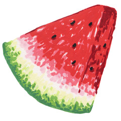 watermelon isolated on white background