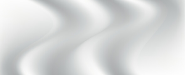 Fototapeta premium White gray satin texture that is white silver fabric silk panorama background with beautiful soft blur pattern natural. Eps10