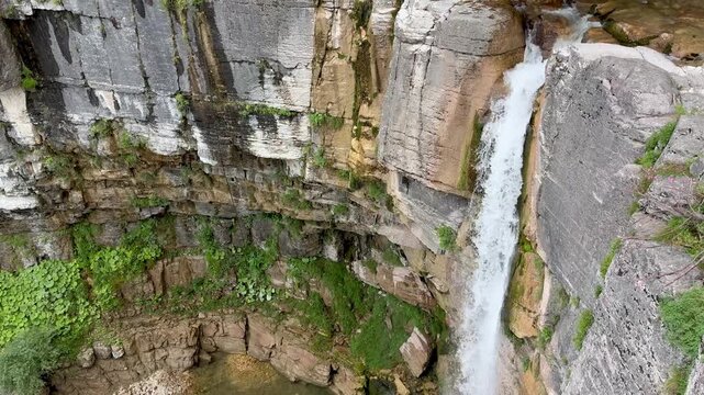 Okatse waterfall in the beautiful Okatse Canyon in Georgia