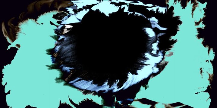 Swirling smoke or ink fluid transition effect. Steam, dust explosion. Black on white background