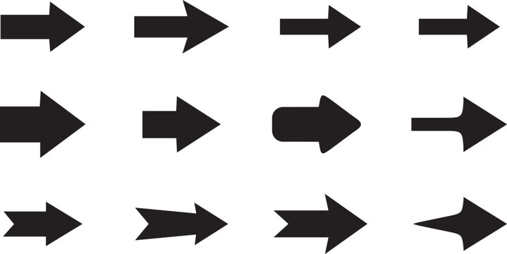 Arrow collection. Arrow icons set. Simple arrow big set. Eps vector illustration file 10. 