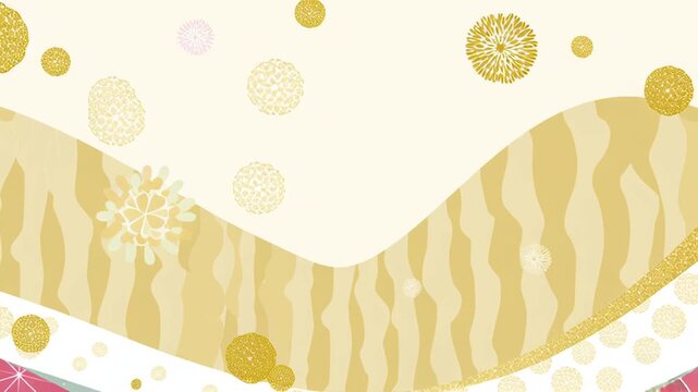 Calm Japanese themed motion background for respect for the aged day