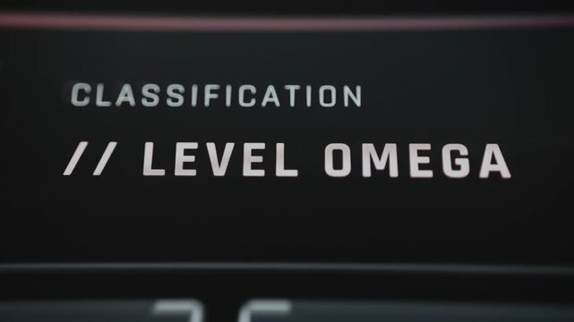 Level Omega Threat Classification to a high-priority strategic threat scenario