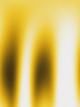 noisy Vibrant yellow gradient background with dark oval shapes with abstract colorful texture pattern design blurry grainy
