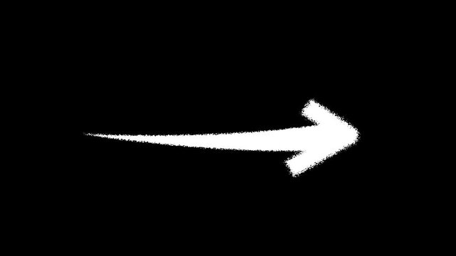 arrow marker isolated png mark hand draw.4k motion graphics video