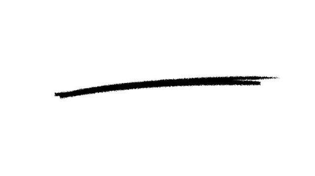 marker lines isolated brush stroke mark hand draw.4k motion graphics video