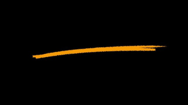 marker lines isolated brush stroke mark hand draw.4k motion graphics video
