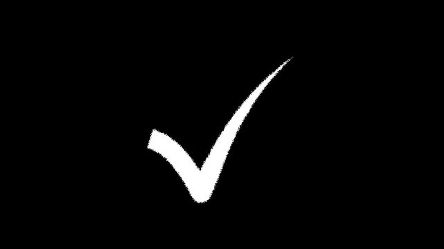 marker check isolated check box checklist.4k motion graphics video