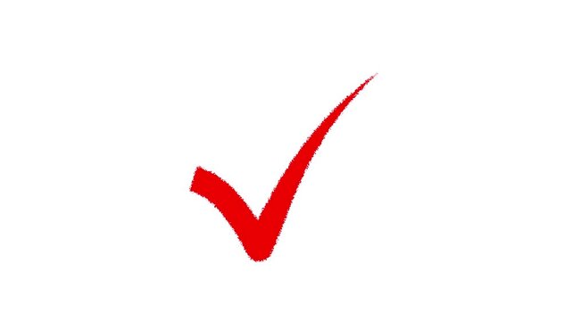 marker check isolated check box checklist.4k motion graphics video