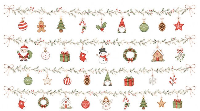 Enfeites de Natal Minimalista