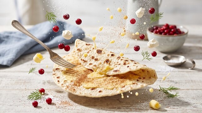 Norwegian Lefse Flatbread n