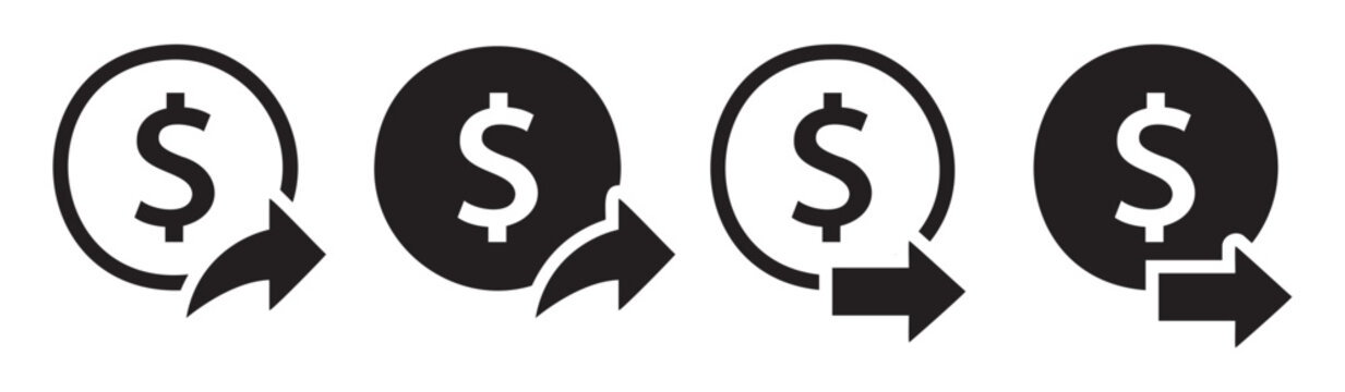 Money payment share icon illustration