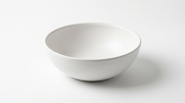 white bowl isolated on white