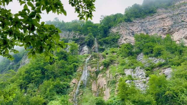 Okatse waterfall in the beautiful Okatse Canyon in Georgia