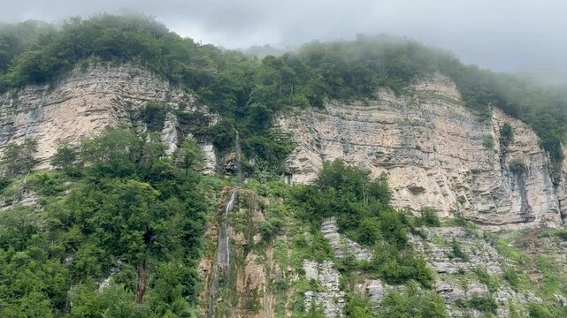 Beautiful scenery of Okatse Canyon in Georgia