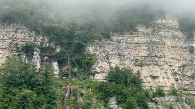Beautiful scenery of Okatse Canyon in Georgia
